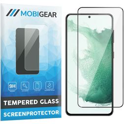 Mobigear Premium Samsung Galaxy S22 Härdat glas Skärmskydd - Skalvänligt - Svart