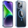 Valenta Trend iPhone 15 Plus MagSafe Fodral Hårdplast Skal - Transparent / Blå