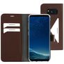 Mobiparts Classic Wallet Samsung Galaxy S8 Knížkové pouzdro Peněženka - Hnědá