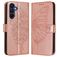 Mobigear Flowers Samsung Galaxy A17 Wallet case - Rose Gold