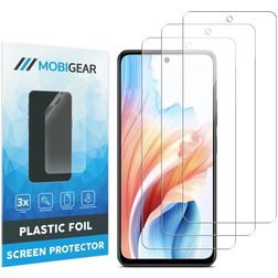 Mobigear OPPO A79 Película de ecrã em plástico - Compatível com capas (Pack de 3)