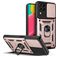Mobigear Armor Ring Cam Slide Samsung Galaxy M53 Plástico rígido Capa traseira Antichoque com anel - Rosa dourado