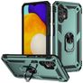 Mobigear Armor Ring Samsung Galaxy A13 4G Hårdt Bagsidecover Stødsikkert med ringholder - Grøn