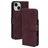 Mobiparts Classic Wallet iPhone 15 Lompakkokotelo + Setelitasku - Velvet Red