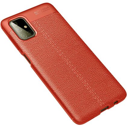 Mobigear Luxury Samsung Galaxy M51 Flexible TPU Back cover - Red