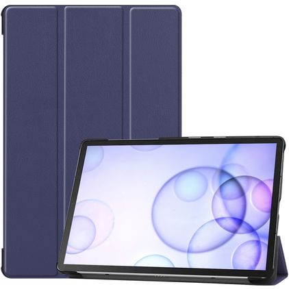 Mobigear Tri-Fold Samsung Galaxy Tab S6 Capa livro - Azul escuro