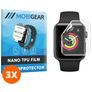 Mobigear Apple Watch - 42 mm Idrogel TPU Protezione schermo - Compatibile con le cover (confezione da 3)