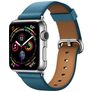 Mobigear Roma Aito nahka Apple Watch Ranneke Solki - 49/46/45/44 mm - Tummansininen
