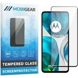 Mobigear Premium Motorola Moto G82 Tempered Glass Screen Protector - Case Friendly - Black