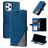 Mobigear Rhombus iPhone 12 Pro Max Funda tipo libro Cartera - Azul