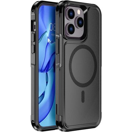 Mobigear Traveller iPhone 14 Pro Max MagSafe Hard Case Back cover Shockproof - Black