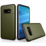 Mobigear Card Samsung Galaxy S10e Hard Case Back cover Shockproof with Card Holder - Army Green