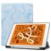 Mobigear Tri-Fold Marble iPad Air 3 (2019) Capa livro + Suporte para caneta stylus - Azul