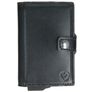 Valenta Card Case Essential Wallet Leather Card Holder - 10 Cards - Black