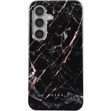 Burga Tough Samsung Galaxy S24 Funda Plástico rígido Carcasa Antigolpes - Rose Gold Marble