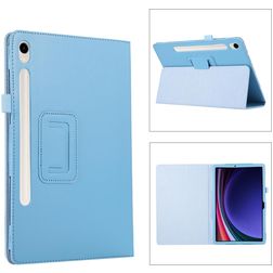 Mobigear Classic Samsung Galaxy Tab S11 Funda tipo libro + Portalápices - Azul
