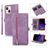 Mobigear Zipper iPhone 14 Plus Funda tipo libro Cartera - Morado