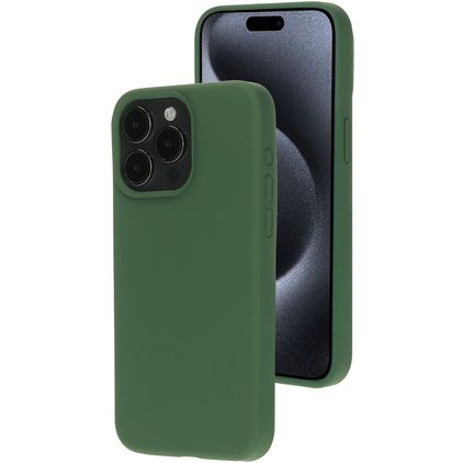 Mobiparts iPhone 15 Pro Max Silicone Back cover - Forest Green