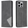 Mobigear Rhombus Slim iPhone 15 Pro Max Capa livro - Preto