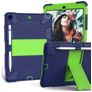 Mobigear ShieldStand iPad 8 (2020) Plastica rigida / Silicone Back cover + Portapenna + Supporto - Blu / Verde