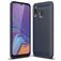 Mobigear Brushed Slim Samsung Galaxy A40 Joustava TPU Suojakuori - Laivastonsininen