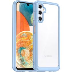 Mobigear Crystal Samsung Galaxy A14 Hardcase Back cover - Trasparente / Blu