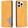 Mobigear Rhombus Slim iPhone 16 Pro Capa livro - Conhaque