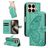 Mobigear Butterfly Xiaomi 15T Pro Wallet case - Green