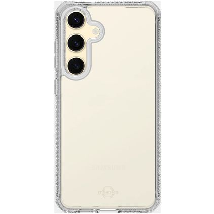 ITSKINS Level 2 SpectrumClear R Gennemsigtig Samsung Galaxy S24 FE Fleksibel TPU Bagsidecover Stødsikkert - Gennemsigtig
