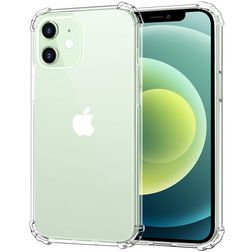 Mobigear Cushion Transparente iPhone 12 Mini TPU flexible Carcasa Antigolpes - Transparente