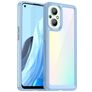 Mobigear Crystal OPPO Reno 7 Lite Kova Suojakuori - Läpinäkyvä / Sininen
