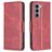 Mobigear Excellent Motorola Moto G200 5G Pungetui med Seddelrum - Rød