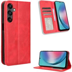 Mobigear Sensation Samsung Galaxy M55 Knížkové pouzdro Peněženka - Červená