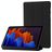 Mobigear Tri-Fold Gel Samsung Galaxy Tab S11 TPU / Leatherette Wallet case - Black