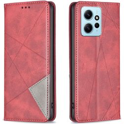 Mobigear Rhombus Slim Xiaomi Redmi Note 12 Pungetui - Rød