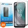 Mobigear Premium Nokia C32 Cristal templado Protector de pantalla - Compatible con fundas - Negro (pack de 2)