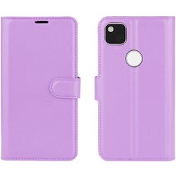 Mobigear Classic Google Pixel 4a Plånboksfodral med sedelfack - Lila