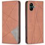 Mobigear Rhombus slim Samsung Galaxy A05 Wallet case - Brown