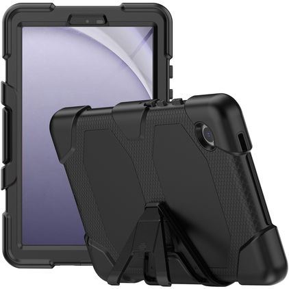 Xccess Survivor Essential Samsung Galaxy Tab A9 (2023) Cover Hård plast / Silikone Bagsidecover + Stander - Sort