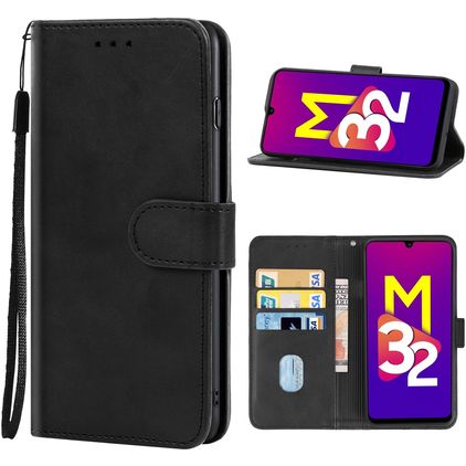 Mobigear Wallet Samsung Galaxy M32 5G Pungetui med Seddelrum - Sort