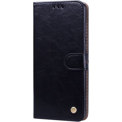 Mobigear Wallet Samsung Galaxy A9 (2018) Pungetui med Seddelrum - Sort