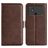 Mobigear Slim Magnet POCO C40 Capa livro Carteira - Castanho