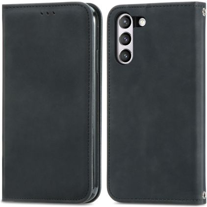 Mobigear Retro Slim Samsung Galaxy S21 FE Wallet case - Black