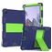Mobigear ShieldStand Samsung Galaxy Tab A8 10.5 (2021) Plastica rigida / Silicone Back cover + Supporto - Blu / Verde