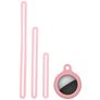 Mobigear Lanyard Apple AirTag Suojakotelo Joustava Silikoni - Pink