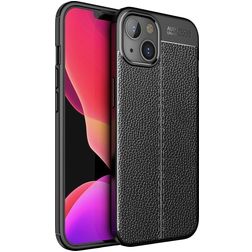 Mobigear Luxury iPhone 14 Flexibilní TPU Zadní kryt - Černá