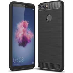 Mobigear Brushed Slim Huawei P Smart (2018) Flexibilní TPU Zadní kryt - Černá