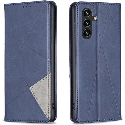 Mobigear Rhombus Slim Samsung Galaxy S25 FE Funda tipo libro - Azul