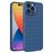 Mobigear Woven iPhone 14 Pro TPU flexível Capa traseira - Azul escuro