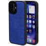 Mobiparts Classic iPhone 16 MagSafe TPU / Umělá kůže Zadní kryt - Sapphire Blue